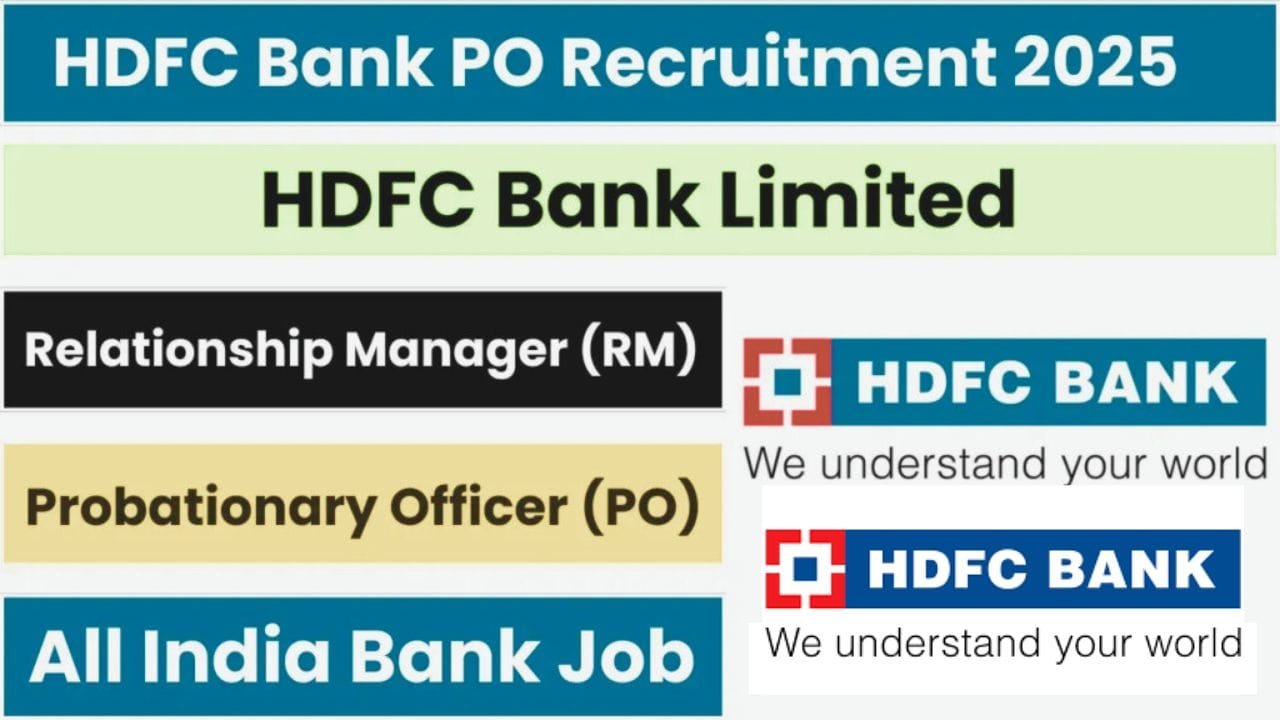 HDFC Bank PO Recruitment 2025