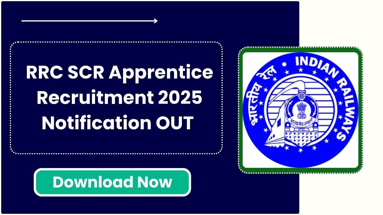 RRC SCR Apprentice Recruitment 2025 Notification OUT for 4232 Posts