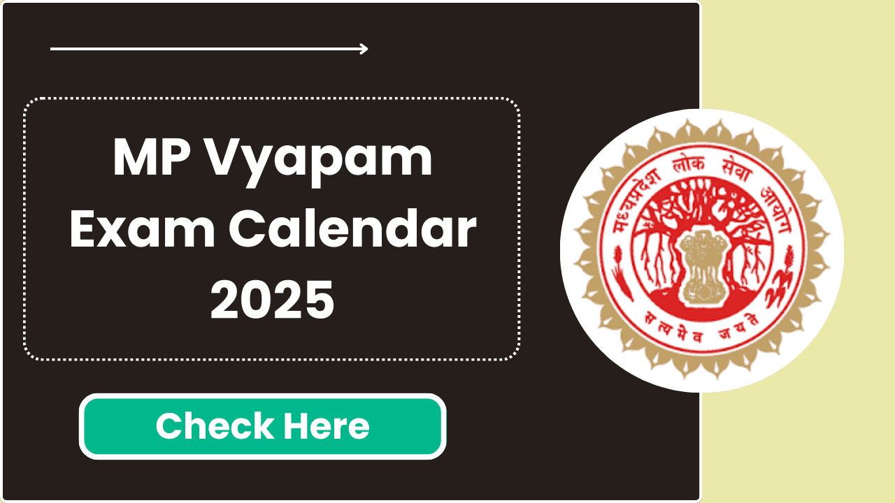 MP Vyapam Exam Calendar 2025