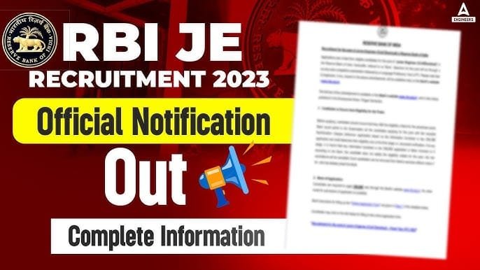 RBI JE Recruitment 2025