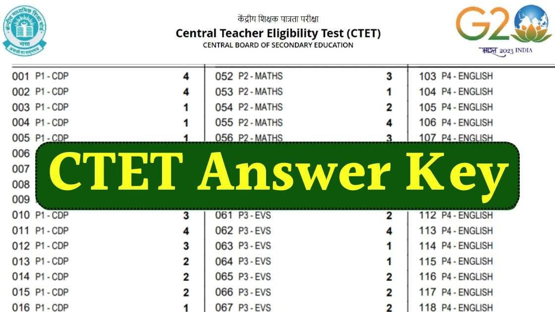 CTET Answer Key 2024
