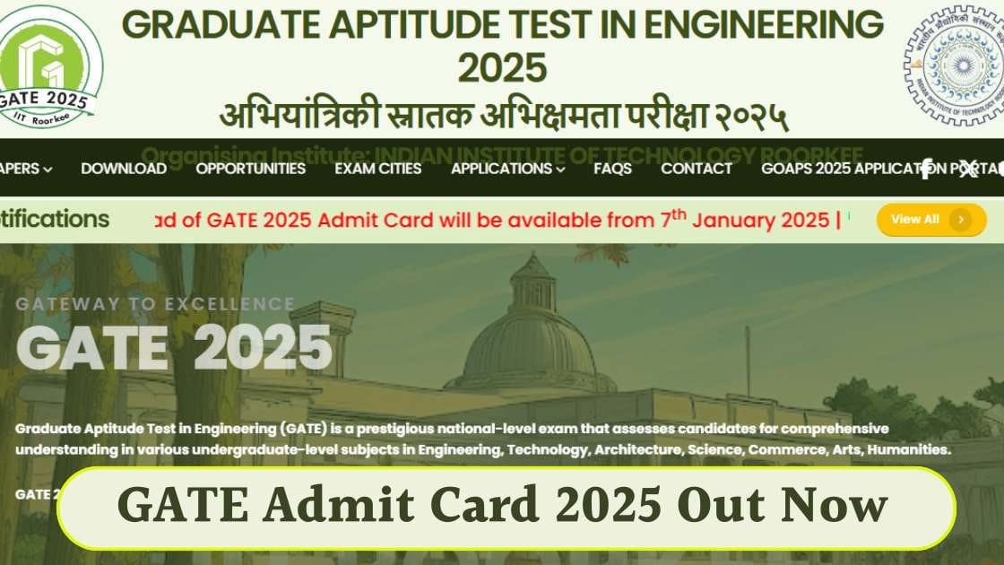 GATE Admit Card 2025