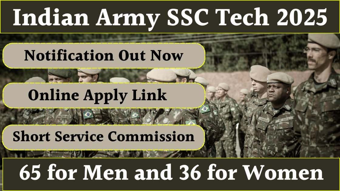 Indian Army SSC Tech Recruitment 2025